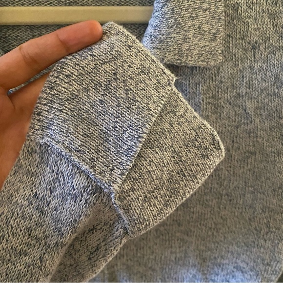 Brochu Walker Revolve Ansel Polo Pullover Linen Cotton Sweater - Picture 6 of 6